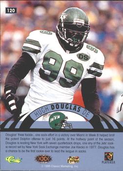 1996 Classic NFL Experience - Printer's Proofs #120 Hugh Douglas Back
