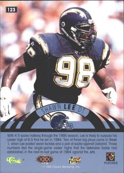 1996 Classic NFL Experience - Printer's Proofs #123 Shawn Lee Back