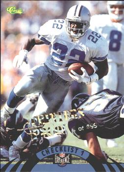 1996 Classic NFL Experience - Printer's Proofs #124 Emmitt Smith Front
