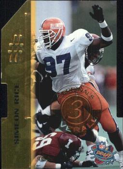1996 Classic NFL Rookies - #1 Draft Picks #3 Simeon Rice Front