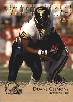 1996 Classic NFL Rookies - Gold #8 Duane Clemons Front