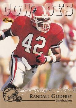 1996 Classic NFL Rookies - Gold #44 Randall Godfrey Front