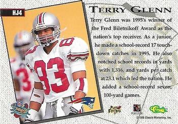 1996 Classic NFL Rookies - Home Jersey #HJ4 Terry Glenn Back