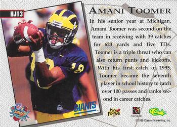 1996 Classic NFL Rookies - Home Jersey #HJ13 Amani Toomer Back