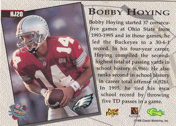 1996 Classic NFL Rookies - Home Jersey #HJ20 Bobby Hoying Back