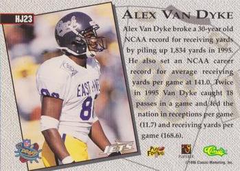 1996 Classic NFL Rookies - Home Jersey #HJ23 Alex Van Dyke Back