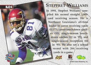 1996 Classic NFL Rookies - Home Jersey #HJ24 Stepfret Williams Back