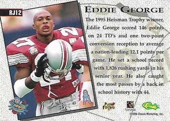1996 Classic NFL Rookies - Road Jersey #RJ12 Eddie George Back