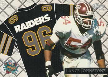 1996 Classic NFL Rookies - Road Jersey #RJ26 Lance Johnstone Front