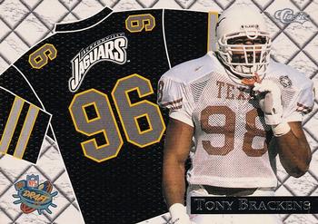 1996 Classic NFL Rookies - Road Jersey #RJ29 Tony Brackens Front