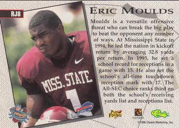 1996 Classic NFL Rookies - Road Jersey #RJ8 Eric Moulds Back