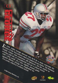 1996 Classic NFL Rookies - Rookie of the Year Contenders #C3 Eddie George Back