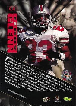 1996 Classic NFL Rookies - Rookie of the Year Contenders #C4 Terry Glenn Back
