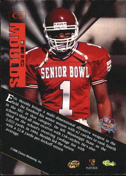 1996 Classic NFL Rookies - Rookie of the Year Contenders #C5 Eric Moulds Back