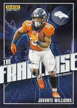 2022 Panini Instant The Franchise #TF10 Javonte Williams Front