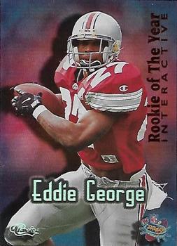 1996 Classic NFL Rookies - Rookie of the Year Interactive #RY8 Eddie George Front