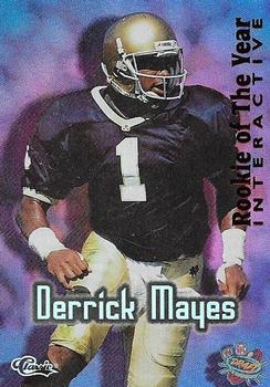 1996 Classic NFL Rookies - Rookie of the Year Interactive #RY13 Derrick Mayes Front