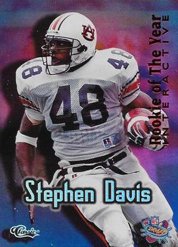 1996 Classic NFL Rookies - Rookie of the Year Interactive #RY17 Stephen Davis Front