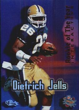 1996 Classic NFL Rookies - Rookie of the Year Interactive #RY19 Dietrich Jells Front