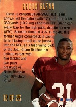 1994 Fleer - NFL Prospects #12 Aaron Glenn Back