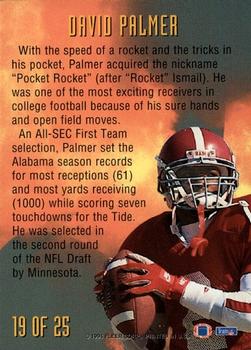 1994 Fleer - NFL Prospects #19 David Palmer Back