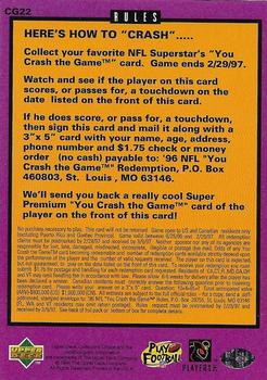1996 Collector's Choice - You Crash the Game Gold #CG22 Edgar Bennett Back