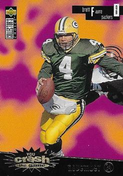1996 Collector's Choice - You Crash the Game Gold #CG6 Brett Favre Front