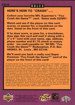1996 Collector's Choice - You Crash the Game Gold #CG16 Herman Moore Back