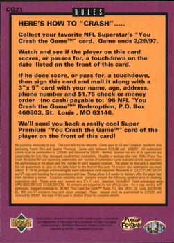 1996 Collector's Choice - You Crash the Game Gold #CG21 Emmitt Smith Back