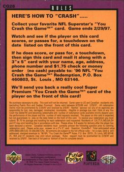 1996 Collector's Choice - You Crash the Game Gold #CG28 Leeland McElroy Back