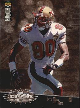 1996 Collector's Choice - You Crash the Game Silver Exchange #11 Jerry Rice Front