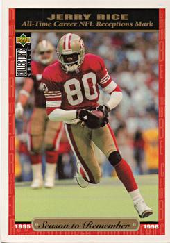 1996 Collector's Choice - Jumbos 3x5 #74 Jerry Rice Front