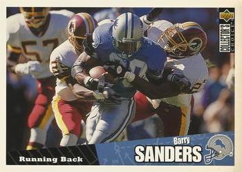 1996 Collector's Choice - Jumbos 5x7 #S 3 Barry Sanders Front