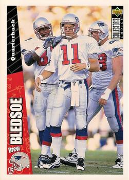 1996 Collector's Choice - Jumbos 5x7 #S 5 Drew Bledsoe Front
