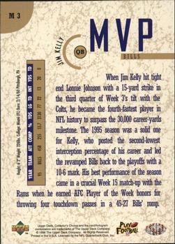 1996 Collector's Choice - MVPs Gold #M3 Jim Kelly Back