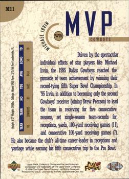 1996 Collector's Choice - MVPs Gold #M11 Michael Irvin Back