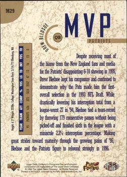 1996 Collector's Choice - MVPs Gold #M29 Drew Bledsoe Back