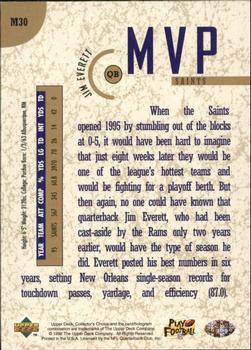1996 Collector's Choice - MVPs Gold #M30 Jim Everett Back