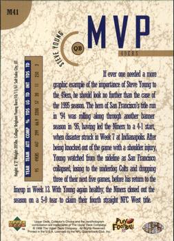 1996 Collector's Choice - MVPs Gold #M41 Steve Young Back