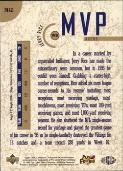 1996 Collector's Choice - MVPs Gold #M42 Jerry Rice Back