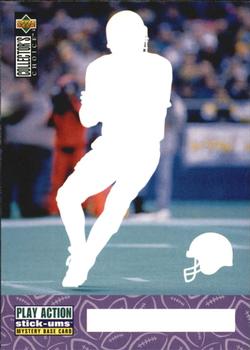 1996 Collector's Choice Update - Play Action Stick-Ums Mystery Bases #SMB2 Drew Bledsoe Front