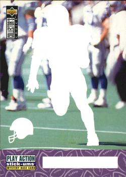 1996 Collector's Choice Update - Play Action Stick-Ums Mystery Bases #SMB21 Barry Sanders Front