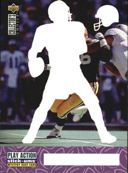 1996 Collector's Choice Update - Play Action Stick-Ums Mystery Bases #SMB22 Troy Aikman Front