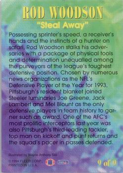 1994 Fleer - Pro-Visions #9 Rod Woodson Back