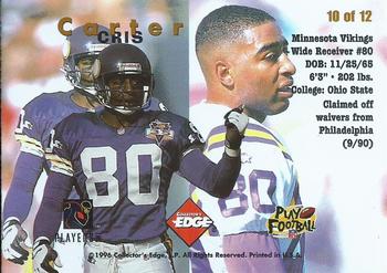 1996 Collector's Edge - All-Stars #10 Cris Carter Back