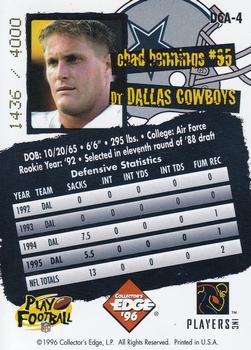 1996 Collector's Edge - Cowboybilia Autographs #DCA-4 Chad Hennings Back