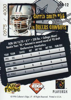 1996 Collector's Edge - Cowboybilia Autographs #DCA-12 Darrin Smith Back