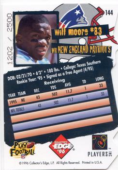 1996 Collector's Edge - Die Cuts #144 Will Moore Back
