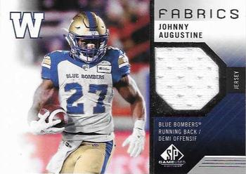 2021 SP Game Used CFL - Fabrics #AU Johnny Augustine Front