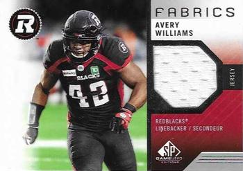 2021 SP Game Used CFL - Fabrics #AW Avery Williams Front